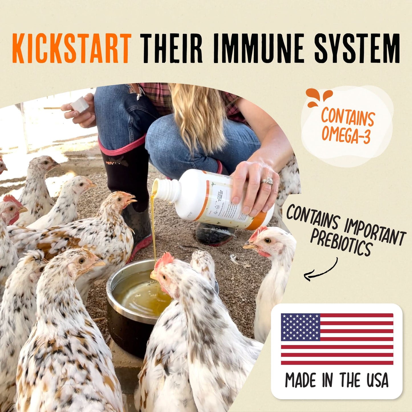 Mejora la salud digestiva y la inmunidad del rebaño de forma natural - Immunity &amp; Digestive Booster