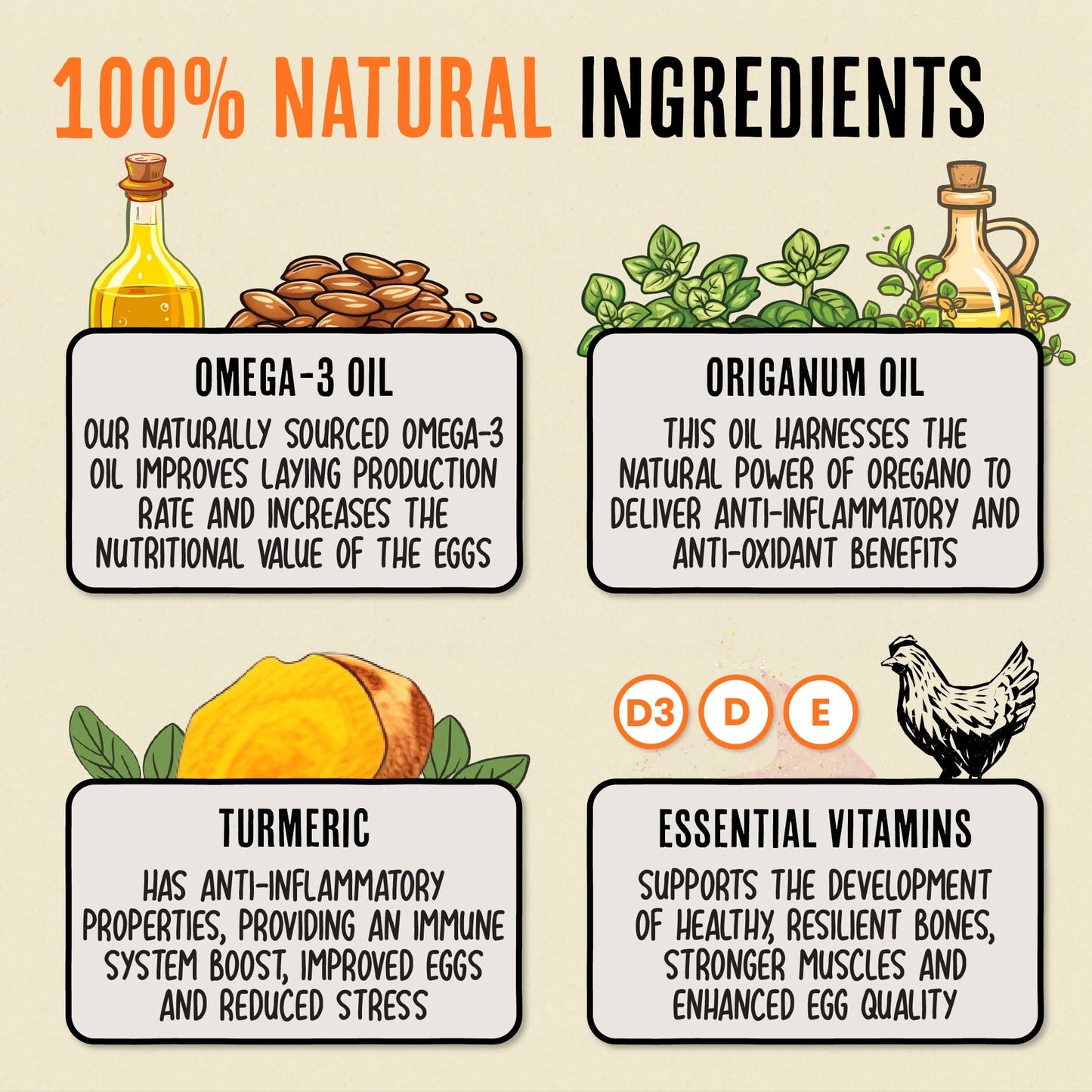 Mejora la salud digestiva y la inmunidad del rebaño de forma natural - Immunity &amp; Digestive Booster