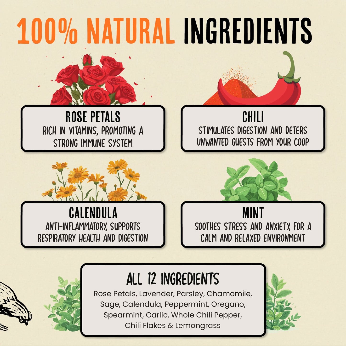 30-44 Flock Size - Nesting Herbs Saver Bundle (10 Packs)