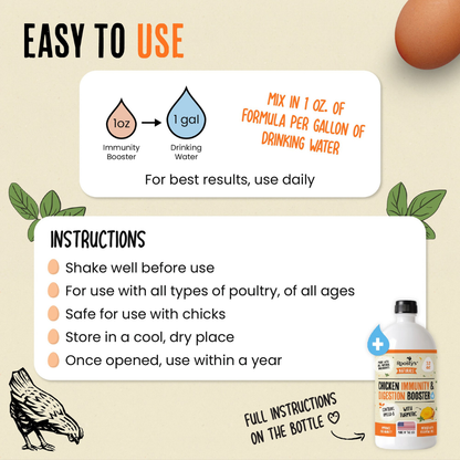 Mejora la salud digestiva y la inmunidad del rebaño de forma natural - Immunity &amp; Digestive Booster